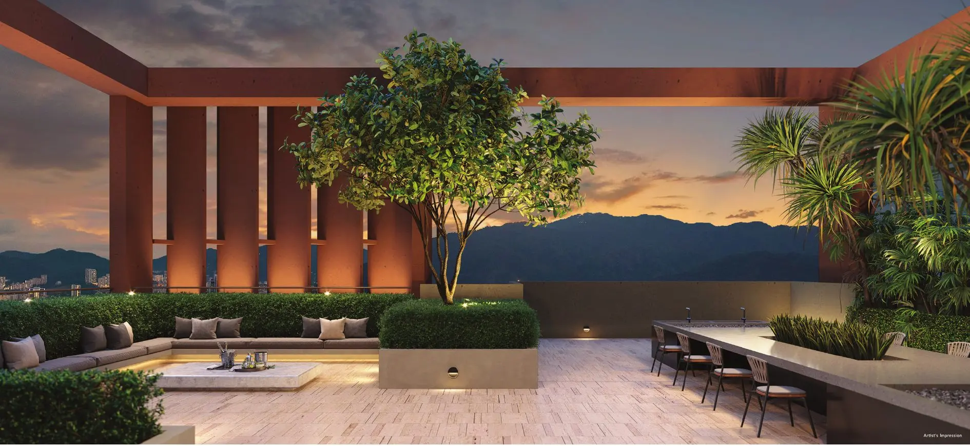 Artist impression of The Lume sky terrace