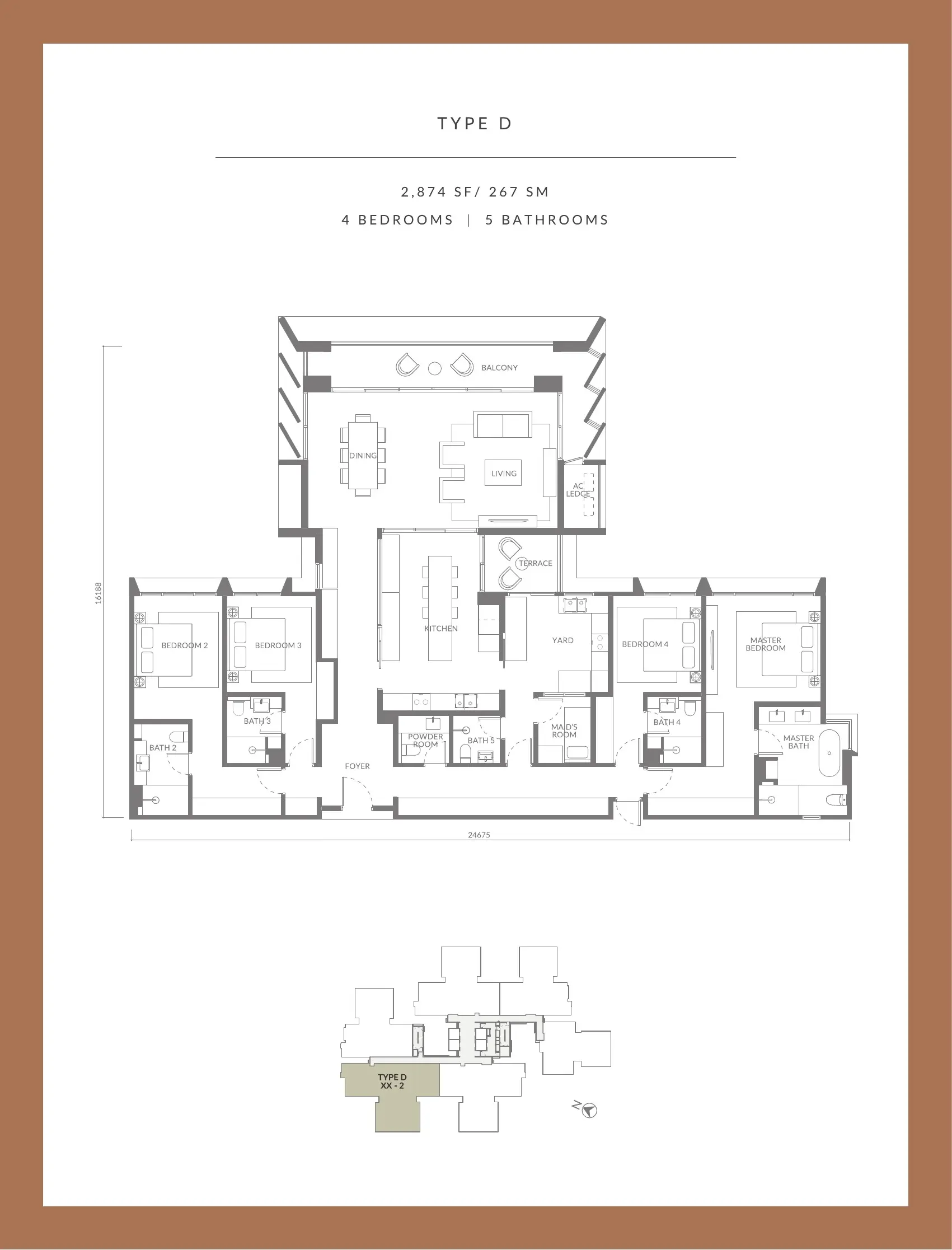 The Lume Type D 2,874 sq ft floor plan